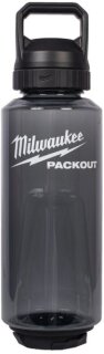 Milwaukee PACKOUT 1420ml Kunststoffflasche mit Trinkdeckel schwarz
