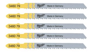 Milwaukee Stichsägeblatt Holz/Furnier  umgekehrte Verzahnung T101BR