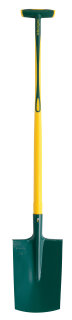 Leborgne Spaten beschichtet Glasfaserstiel mit T-Griff 90cm