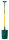 Leborgne Spaten beschichtet Glasfaserstiel mit T-Griff 90cm