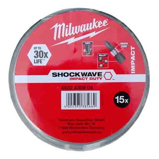 Milwaukee SHOCKWAVE Puckset 15-teilig