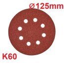 Milwaukee Schleifblätter 10er Pack K60, 8-Loch...