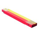 BMI Holzgliedermassstab 2m neon gelb/rot