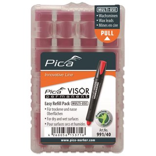 Pica Visor Set rot Marker + Ersatzminen