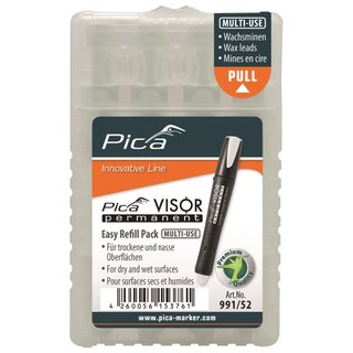 Pica Visor Set weiss Marker + Ersatzminen