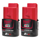 Milwaukee M12BDD-202C Akku-Bohrschrauber + 2xM12B12 Akku 2,0Ah + C12C Lader + Koffer