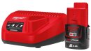 Milwaukee M12NRG-201 12V Starterset mit 1x 2Ah Akku und...