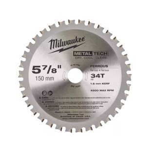 Milwaukee Kreissägeblatt für Metall-Handkreissägen 150/20mm Z34