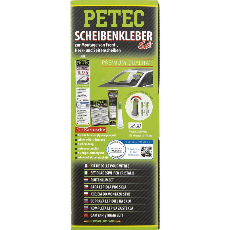 PETEC Scheibenkleber Set zur Montage von Front-, Heck-, und Seitensch,  19,90 €