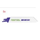 Festool Säbelsägeblatt HSR 150/1,6 BI/5 Metall / Stainless Steel 150mm 16TPI 5er Pack
