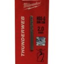 Milwaukee Metallbohrer HSS-G THUNDERWEB 2,0mm