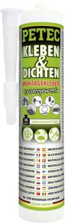 PETEC Kleben & Dichten Montagekleber transparent 290ml
