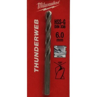 Milwaukee Metallbohrer HSS-G THUNDERWEB 6,0mm