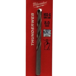 Milwaukee Metallbohrer HSS-G THUNDERWEB 8,0mm